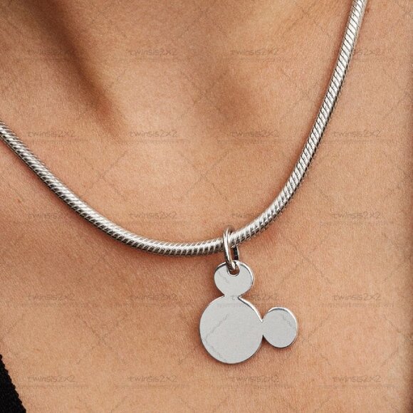 Pandora Disney Mickey Mouse Engravable Dangle Charm|Pendant - Picture 2 of 2